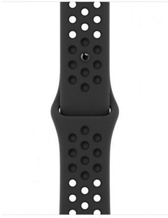 Apple Watch Nike Series 7 Cellular Apple Uyumlu WatchOS Su Geçirmez 41 mm Fluoro Elastomer Kauçuk Kordon Kare Unisex Sim Kartlı Akıllı Saat Siyah