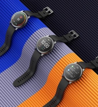 Haylou Solar (LS05) Su Geçirmez 45.3 mm Silikon Kordon Daire Unisex Akıllı Saat Siyah