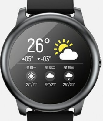 Haylou Solar (LS05) Su Geçirmez 45.3 mm Silikon Kordon Daire Unisex Akıllı Saat Siyah