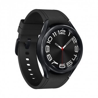Samsung Galaxy Watch 6 Classic (SM-R950) Android Wear Su Geçirmez 42.5 mm Silikon Kordon Daire Tansiyon Ölçen Unisex Akıllı Saat Siyah