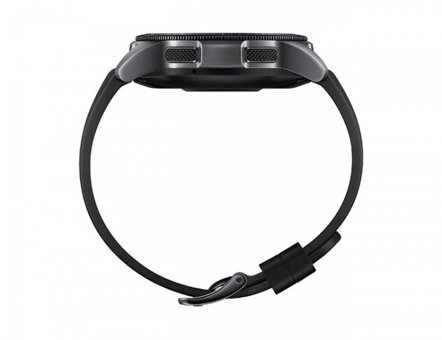 Samsung Galaxy Watch (SM-R800) Tizen Su Geçirmez 49 mm Silikon Kordon Daire Unisex Akıllı Saat Siyah