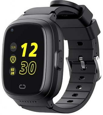 Havit KW11 GPS Su Geçirmez Silikon Kordon Kare Kameralı Çocuk Akıllı Saat Siyah