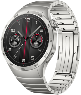 Huawei Watch GT 4 (55020BGU) HarmonyOS Su Geçirmez 46 mm Paslanmaz Çelik Kordon Daire Unisex Akıllı Saat Gümüş