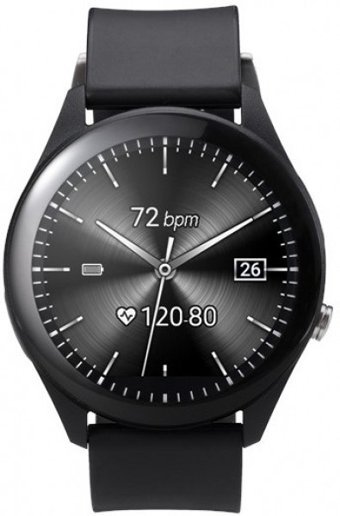 Asus VivoWatch SP (HC-A05) Su Geçirmez Silikon Kordon Daire Tansiyon Ölçen Unisex Akıllı Saat Siyah
