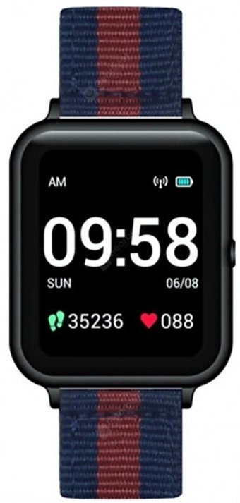 Lenovo S2 49 mm Örgü Kordon Kare Unisex Akıllı Saat Mavi