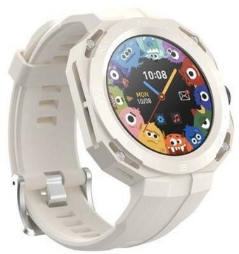 Torima GS3 Su Geçirmez 47.4 mm Silikon Kordon Daire Unisex Akıllı Saat Beyaz