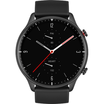 Amazfit GTR 2 Sport Su Geçirmez 46.4 mm Silikon Kordon Daire Unisex Akıllı Saat Siyah