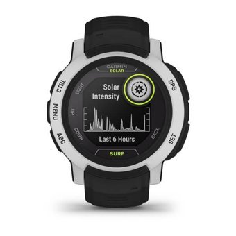 Garmin Instinct 2 Solar Surf (010-02627-05) Su Geçirmez 45 mm Silikon Kordon Daire Unisex Akıllı Saat Siyah