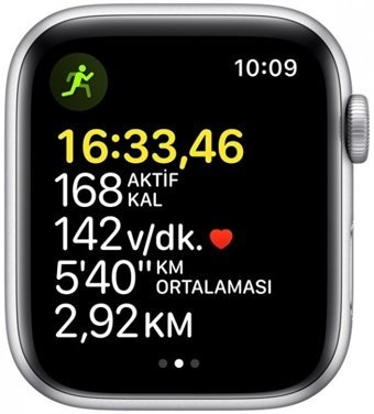Apple Watch SE Apple Uyumlu WatchOS Su Geçirmez 44 mm Silikon Kordon Kare Unisex Akıllı Saat Mavi