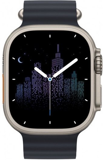 Winex Watch 8 Pro Max Silikon Kordon Kare Tansiyon Ölçen Unisex Akıllı Saat Siyah