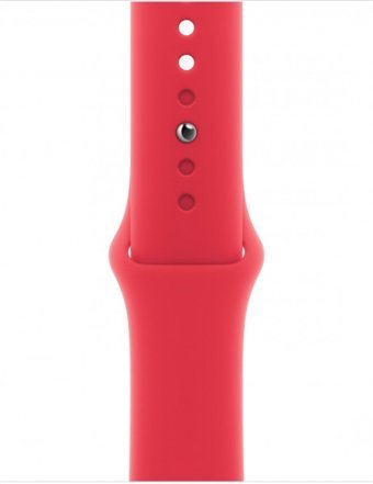 Apple Watch Series 9 Cellular Apple Uyumlu WatchOS Su Geçirmez 41 mm Fluoro Elastomer Kauçuk Kordon Kare Unisex Sim Kartlı Akıllı Saat Kırmızı