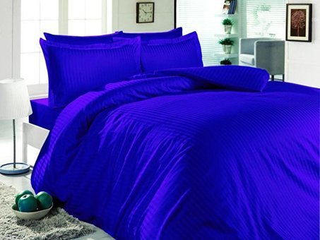 Metin Ev Saten Dört Mevsim 160 x 220 cm Çizgili Tek Kişilik Nevresim Takımı Kırmızı