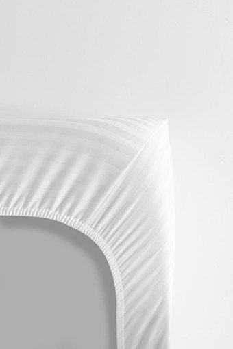Ender Home Saten Dört Mevsim 160 x 220 cm Lastikli Düz Tek Kişilik Nevresim Takımı Beyaz