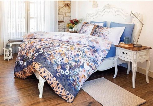 Nevresim Dünyası Ranforce Kışlık 160 x 220 cm Çiçekli Tek Kişilik Nevresim Takımı Sarı