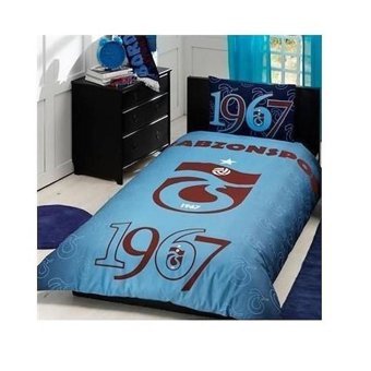 Taç Pamuk Dört Mevsim 160 x 220 cm Taraftar Tek Kişilik Nevresim Takımı Bordo