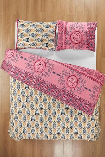 Mislina Home Pamuk Polyester Dört Mevsim 160 x 220 cm Etnik Tek Kişilik Nevresim Takımı Çok Renkli
