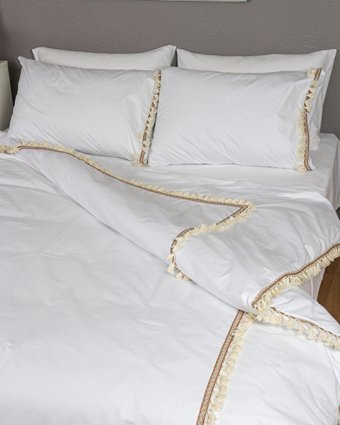 Ndc Home Pamuk Dört Mevsim 160 x 220 cm Düz Tek Kişilik Nevresim Takımı Beyaz