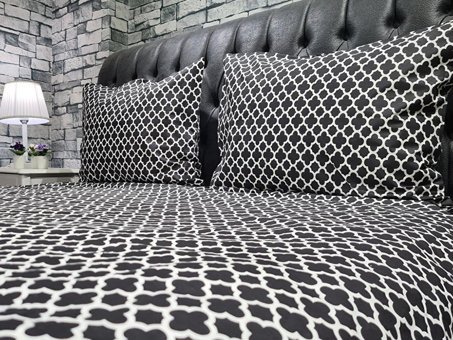 Çeyiz Diyarı Elips Ranforce Dört Mevsim 160 x 220 cm Elips Tek Kişilik Nevresim Takımı Siyah