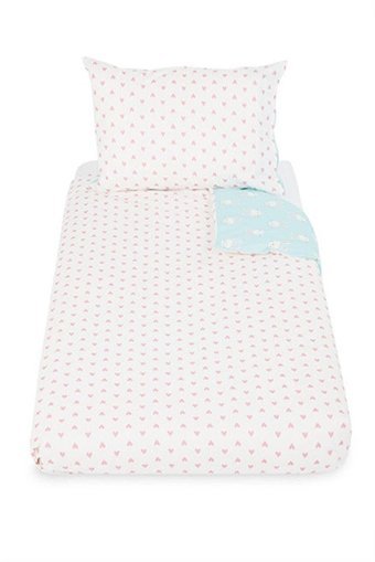 Mothercare Pamuk Dört Mevsim 100 x 150 cm Tavşan Tek Kişilik Nevresim Takımı Turkuaz