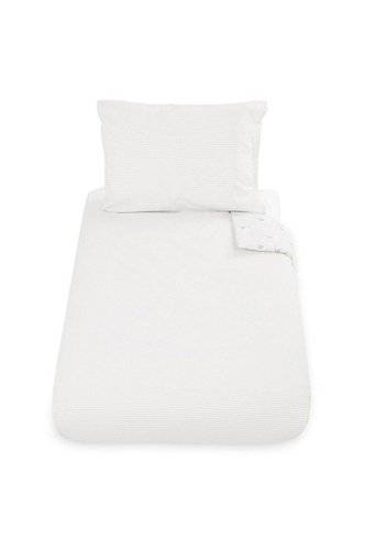 Mothercare Dört Mevsim 100 x 150 cm Hayvan Tek Kişilik Nevresim Takımı Beyaz