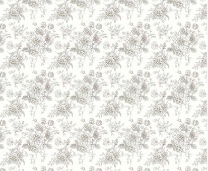 Makiteks Pamuk Dört Mevsim 160 x 220 cm Çiçekli Tek Kişilik Nevresim Takımı Gri