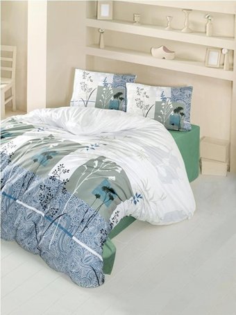 Komfort Home Ranforce Kışlık 160 x 220 cm Yaprak Tek Kişilik Nevresim Takımı Çok Renkli