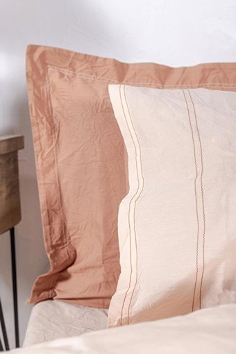 Ecocotton Pamuk Dört Mevsim 160 x 220 cm Düz Tek Kişilik Nevresim Takımı Terra
