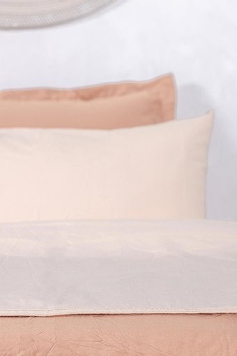 Ecocotton Pamuk Dört Mevsim 160 x 220 cm Düz Tek Kişilik Nevresim Takımı Terra