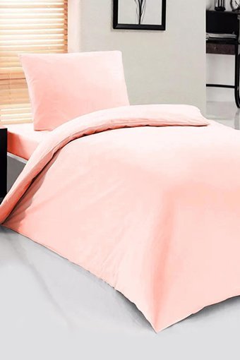 Evlen Home Pamuk Dört Mevsim 160 x 220 cm Düz Tek Kişilik Nevresim Takımı Beyaz