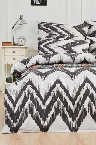 Mislina Home Kışlık 160 x 220 cm Desenli Tek Kişilik Nevresim Takımı Beyaz Siyah