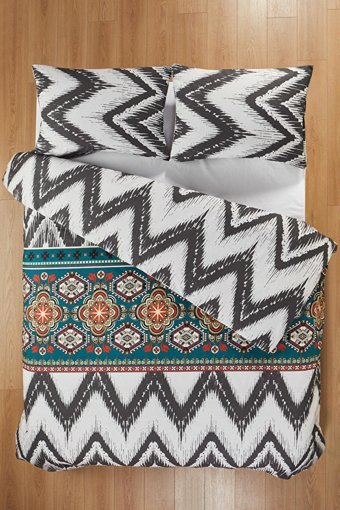 Mislina Home Kışlık 160 x 220 cm Desenli Tek Kişilik Nevresim Takımı Beyaz Siyah