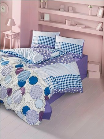 Komfort Home Ranforce Kışlık 160 x 220 cm Desenli Tek Kişilik Nevresim Takımı Çok Renkli