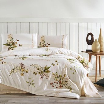 Özdilek Kışlık 160 x 220 cm Yaprak Tek Kişilik Nevresim Takımı Çok Renkli