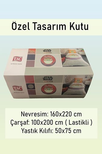 Taç Pamuk Dört Mevsim 160 x 220 cm Lastikli Bebek Çocuk Tek Kişilik Nevresim Takımı Çok Renkli