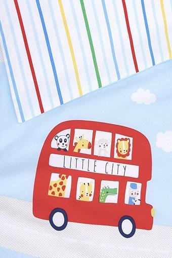 Mothercare Dört Mevsim 100 x 150 cm Araba Tek Kişilik Nevresim Takımı Mavi