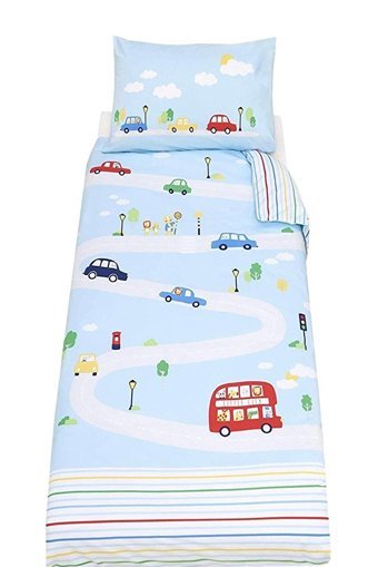 Mothercare Dört Mevsim 100 x 150 cm Araba Tek Kişilik Nevresim Takımı Mavi