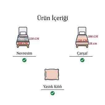Sedef Home Ranforce Kışlık 160 x 220 cm Lastikli Düz Tek Kişilik Nevresim Takımı Antrasit Gül Kurusu