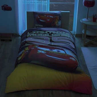 Taç Pamuk Dört Mevsim 160 x 220 cm Lastikli Araba Tek Kişilik Nevresim Takımı Çok Renkli