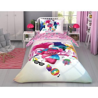 Taç Pamuk Dört Mevsim 160 x 220 cm Lastikli Çizgi Kahraman Tek Kişilik Nevresim Takımı Çok Renkli