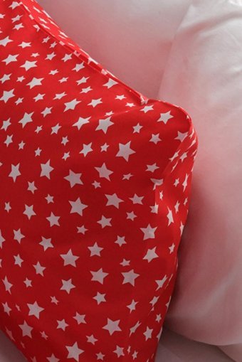 Favora Pamuk Dört Mevsim 160 x 220 cm Geometrik Tek Kişilik Nevresim Takımı Koyu Kırmızı