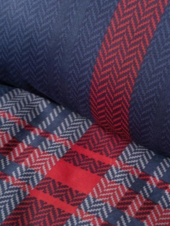 Cotton Box Masculine Ranforce Dört Mevsim 160 x 220 cm Ekoseli Tek Kişilik Nevresim Takımı Kırmızı
