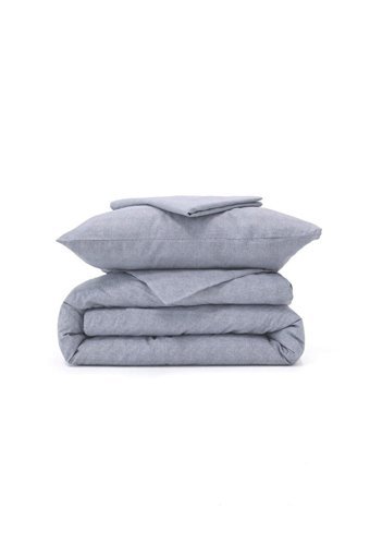 Favora Ranforce Dört Mevsim 160 x 220 cm Düz Tek Kişilik Nevresim Takımı Gri
