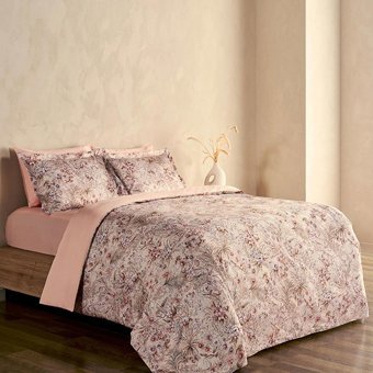 Marie Claire Pamuk Dört Mevsim 160 x 220 cm Çiçekli Tek Kişilik Nevresim Takımı Yavruağzı