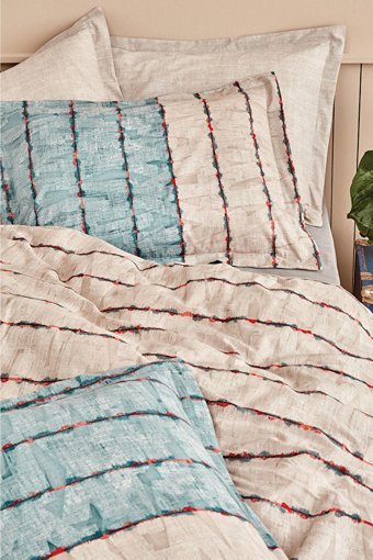 Yataş Ranforce Dört Mevsim 160 x 220 cm Çizgili Tek Kişilik Nevresim Takımı Mavi