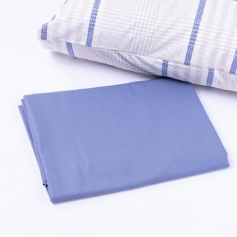 Bimotif Pamuk Kışlık 160 x 220 cm Çizgili Tek Kişilik Nevresim Takımı Mavi