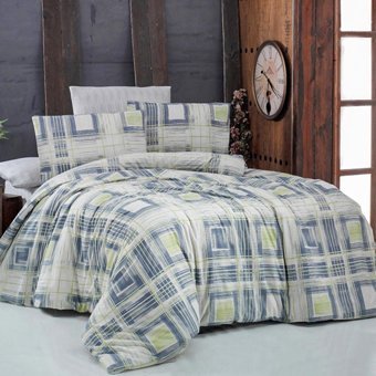 Miabella Home Ranforce Dört Mevsim 160 x 220 cm Ekoseli Tek Kişilik Nevresim Takımı Çok Renkli