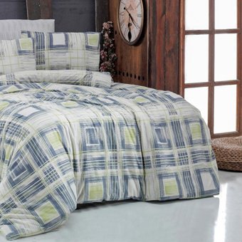 Miabella Home Ranforce Dört Mevsim 160 x 220 cm Ekoseli Tek Kişilik Nevresim Takımı Çok Renkli