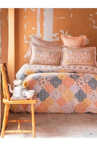 Apricitas Molina Pamuk Dört Mevsim 160 x 220 cm Battaniyeli Etnik Tek Kişilik Nevresim Takımı Çok Renkli