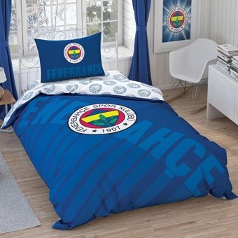 Nevresim Dünyası Pamuk Dört Mevsim 160 x 220 cm Taraftar Tek Kişilik Nevresim Takımı Lacivert