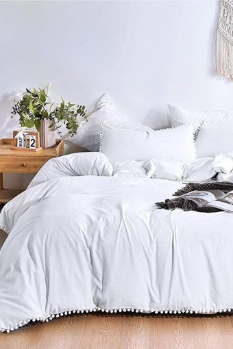 Evlen Home Pamuk Kışlık 160 x 220 cm Düz Tek Kişilik Nevresim Takımı Beyaz